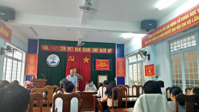 Hội nghị kiểm điểm Chi bộ Sở Khoa học và Công nghệ tỉnh Kon Tum năm 2019