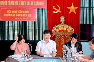 Trung tâm Nghiên cứu, Ứng dụng và Dịch vụ khoa học và công nghệ tỉnh Kon Tum tổ chức Hội nghị viên chức, người lao động năm 2021